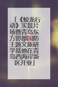 《蛟龙行动》实景片场暨青岛东方影都国防主题文旅研学基地在青岛西海岸新区开业