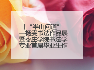 “半山问道”——杨雯书法作品展暨枣庄学院书法学专业首届毕业生作品展在山东省文化馆开幕