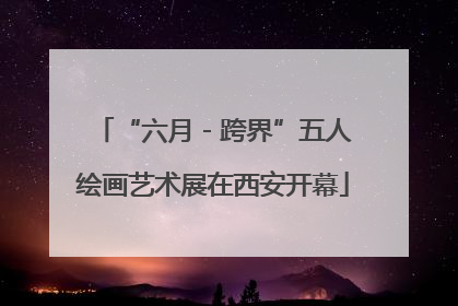 “六月 - 跨界”五人绘画艺术展在西安开幕