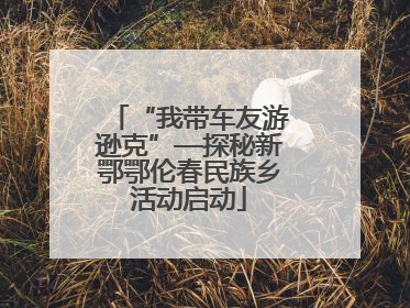 “我带车友游逊克”—探秘新鄂鄂伦春民族乡活动启动