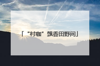 “村咖”飘香田野间