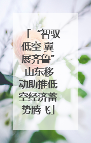 “智驭低空 翼展齐鲁” 山东移动助推低空经济蓄势腾飞