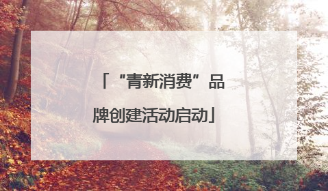 “青新消费”品牌创建活动启动