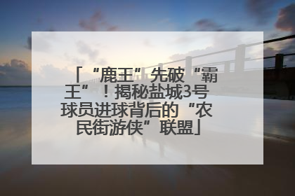 “鹿王”先破“霸王”！揭秘盐城3号球员进球背后的“农民街游侠”联盟