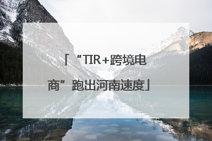 “TIR+跨境电商”跑出河南速度