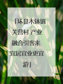 环县木钵镇关营村 产业融合引客来 宜居宜业更宜游