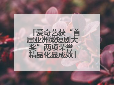 爱奇艺获“首届亚洲微短剧大奖”两项荣誉 精品化显成效