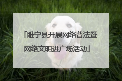 睢宁县开展网络普法暨网络文明进广场活动