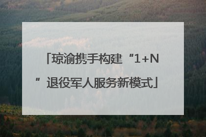 琼渝携手构建“1+N”退役军人服务新模式