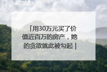 用30万元买了价值近百万的房产，她的贪欲就此被勾起｜今晚九点半