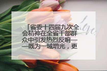 省委十四届九次全会精神在全省干部群众中引发热烈反响——既为一域增光，更为全局添彩