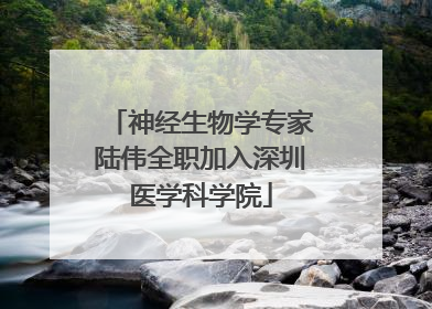 神经生物学专家陆伟全职加入深圳医学科学院