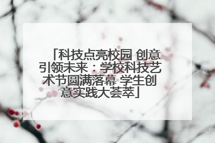 科技点亮校园 创意引领未来：学校科技艺术节圆满落幕 学生创意实践大荟萃