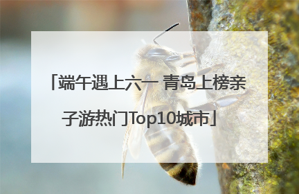 端午遇上六一 青岛上榜亲子游热门Top10城市