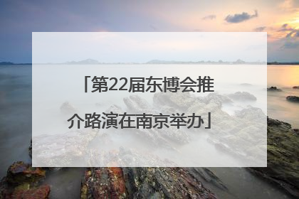 第22届东博会推介路演在南京举办