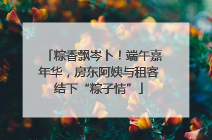 粽香飘岑卜！端午嘉年华，房东阿姨与租客结下“粽子情”