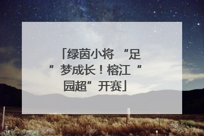 绿茵小将 “足”梦成长！榕江“园超”开赛
