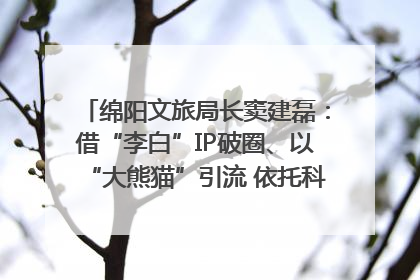 绵阳文旅局长窦建磊：借“李白”IP破圈、以“大熊猫”引流 依托科技优势绽放城市文旅魅力｜文旅局长说