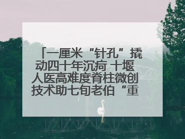 一厘米“针孔”撬动四十年沉疴 十堰人医高难度脊柱微创技术助七旬老伯“重启”人生