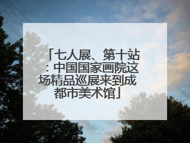 七人展、第十站：中国国家画院这场精品巡展来到成都市美术馆