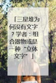 三星堆为何没有文字？学者：组合器物或是一种“立体文字”