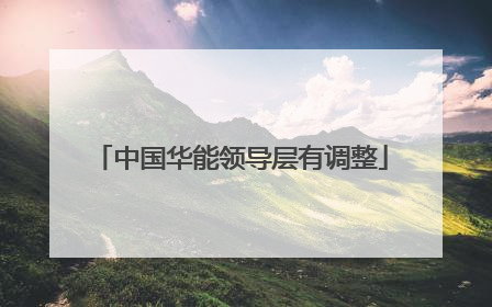 中国华能领导层有调整