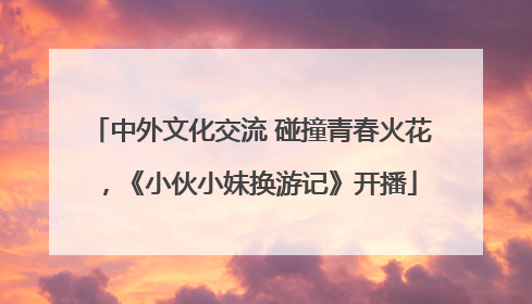 中外文化交流 碰撞青春火花，《小伙小妹换游记》开播