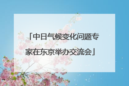 中日气候变化问题专家在东京举办交流会