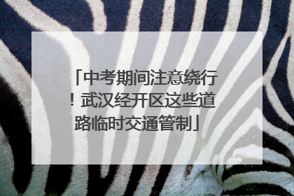 中考期间注意绕行！武汉经开区这些道路临时交通管制