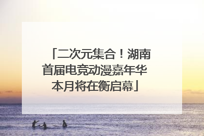 二次元集合！湖南首届电竞动漫嘉年华本月将在衡启幕