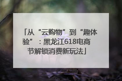 从“云购物”到“趣体验”：黑龙江618电商节解锁消费新玩法