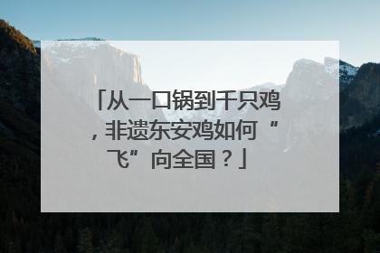 从一口锅到千只鸡，非遗东安鸡如何“飞”向全国？