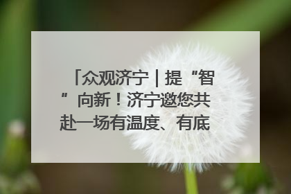 众观济宁｜提“智”向新！济宁邀您共赴一场有温度、有底气的“智造”之约