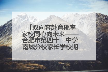 双向奔赴育桃李 家校同心向未来——合肥市第四十二中学南城分校家长学校期末总结会圆满召开