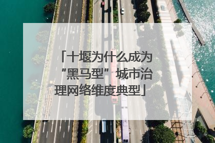 十堰为什么成为“黑马型”城市治理网络维度典型