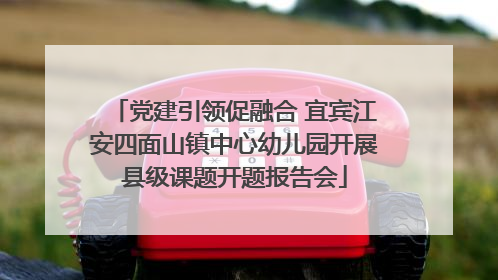 党建引领促融合 宜宾江安四面山镇中心幼儿园开展县级课题开题报告会