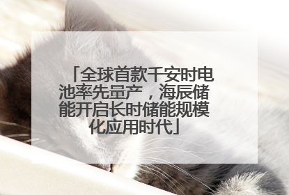 全球首款千安时电池率先量产，海辰储能开启长时储能规模化应用时代