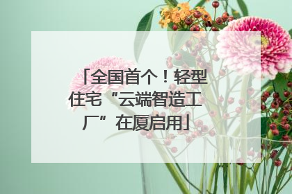 全国首个！轻型住宅“云端智造工厂”在厦启用