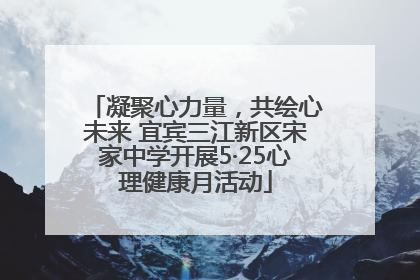 凝聚心力量，共绘心未来 宜宾三江新区宋家中学开展5·25心理健康月活动