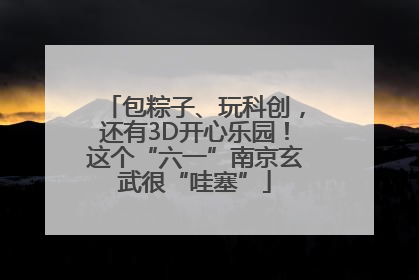 包粽子、玩科创，还有3D开心乐园！这个“六一”南京玄武很“哇塞”