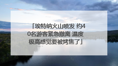 埃特纳火山喷发 约40名游客紧急撤离 温度极高感觉要被烤焦了