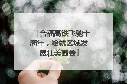 合福高铁飞驰十周年，绘就区域发展壮美画卷