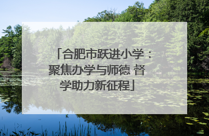 合肥市跃进小学：聚焦办学与师德 督学助力新征程