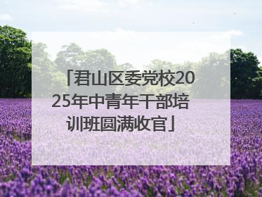 君山区委党校2025年中青年干部培训班圆满收官