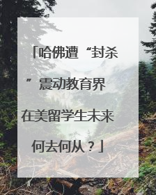 哈佛遭“封杀”震动教育界 在美留学生未来何去何从？