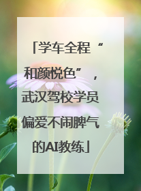 学车全程“和颜悦色”，武汉驾校学员偏爱不闹脾气的AI教练