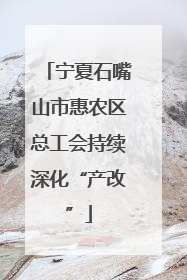 宁夏石嘴山市惠农区总工会持续深化“产改”
