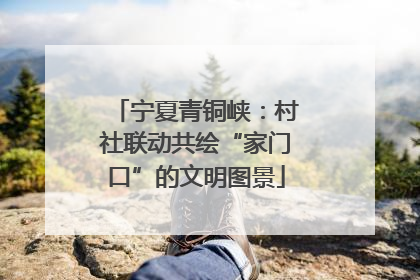 宁夏青铜峡：村社联动共绘“家门口”的文明图景