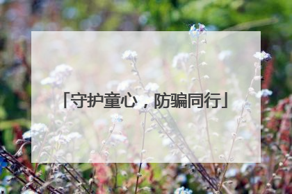 守护童心，防骗同行