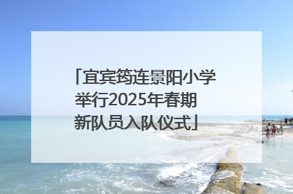 宜宾筠连景阳小学举行2025年春期新队员入队仪式